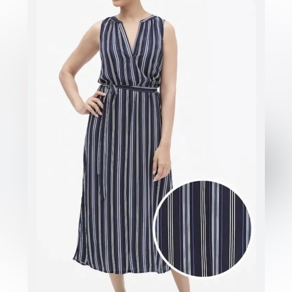 Gap blue striped dress size xsmall